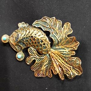 Vintage Koi Fish Brooch